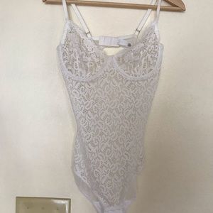White Lace Bodysuit